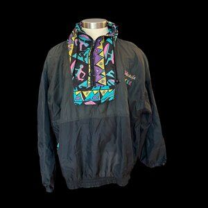 Vintage 90's Windbreaker Yellowknife Northwest Territories Jacket Sz XL